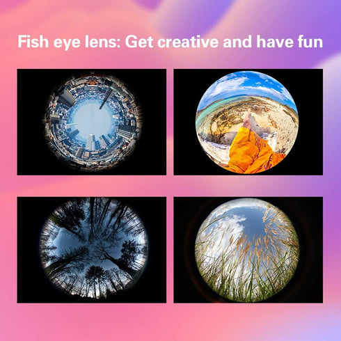 Phone Camera Lens Kit, 6 Lenses + LED Light + Remote Shutter + Tripod for iPhone & Android