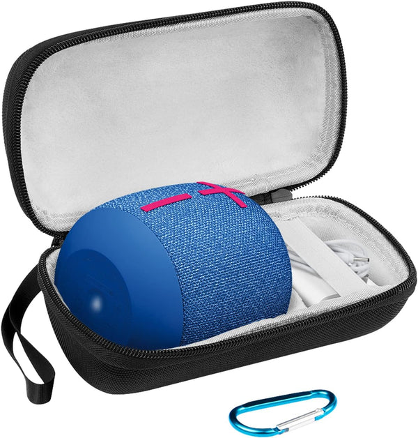 Geekria Shield Speaker Case for Ultimate Ears Wonderboom 3, 2 Bluetooth Speakers Case Cover, Hard Shell Portable