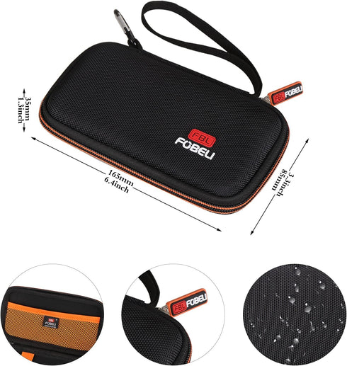 EVA Hard Carrying Case Compatible with Fosmon Mini Bluetooth Keyboard QWERTY Keypad, Portable Travel Storage Bag