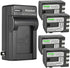 Kastar 4-Pack Battery and AC Wall Charger Replacement for Canon MV850i, MV880X, MV890, MV900, MV901, MV920, MV920i,