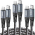 ohbox Long USB C to Lightning Cable, 10FT 3-Pack Fast Charging Cord for iPhone 14/13/12/11 Pro Max