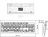 Perixx PERIBOARD-106 US W Wired Performance Keyboard - Full Size 17.9"x6.6"x1.7" - 20 Million Key Press Life - White