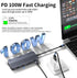 YUANSHAN 10-in-1 4K 100W 1 3.0, 2 2.0, 3.5mm Docking Station Dual Monitor, USB C Hub with Dual HDMI, VGA, PD, x USB x