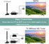 Generic 4k 1080P TV Antenna, Indoor Outdoor Digital HDTV Channels - Magnetic Base Indoor Smart TV Antenna for Easy