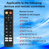 dapodera 4 Replacement Compatible with All Insignia Toshiba Smart TVs with Shortcut Buttons(No Voice funtion)