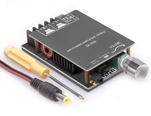 ZK-1002 Bluetooth Amplifier Board with TPA3116D2 Chip - Bluetooth and AUX Input, DC: 5-24V