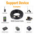 RG8X Coaxial Cable 100ft, CB Coax Cable, UHF PL259 Male to Male Connector for HAM Radio, Antenna Analyzer