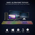 Wired Computer Keyboard, 7-Color Rainbow LED Backlit, Quiet Light Up Keyboard for Windows Mac PC Laptop