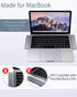 USB C Hub for MacBook Pro, 7 in 2 Multiport Adapter with 4K HDMI, Thunderbolt PD, USB 3.0, SD/TF Reader