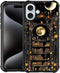 Toulas for iPhone 16 Case,Gothic Bookshelf Dark Academia Literary DesignAll-Round Protection Shockproof Anti-Scratches