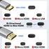 2.0 4K 60Hz 18Gbps 10 Cyberguys! Mini HDMI to HDMI Cable, Ultra HD, High-Speed Bi-Directional Braided Cord
