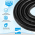 wevsuipo 1/2" 125 Automotive Wire Loom Flame Retardant Split Wire Loom Tubing Assortment Wiring Loom Kit Plastic Cover