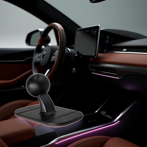 Seadiquiet 17mm 17mm Black Car Dashboard Mount Ball Head Cellphone Magnetic Mount Anti-Shedding Car Cellphone Holder