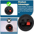 UBANU 2 Pack Speaker Box Terminal Cup, Round Spring Subwoofer Box Terminals Binding Post Wire Connector for Car Speaker