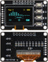 AITRIP 5PCS 0.96 Inch 12864 4 SSD1315 OLED Display Screen Screen Module with Matrix Key Interfaces Keyboard IIC