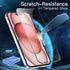 JETech Full Coverage Screen Protector for iPhone 15 6.1-Inch, Black Edge Tempered Glass Film, 3-Pack, Case-Friendly