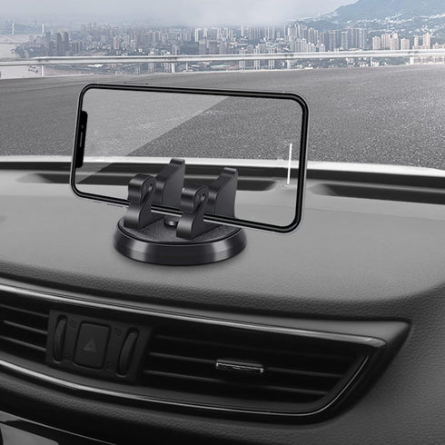 Dashboard Phone Holder for Car, Vertical Horizontal 360 Rotate, Compatible with iPhone Samsung Android Smartphones