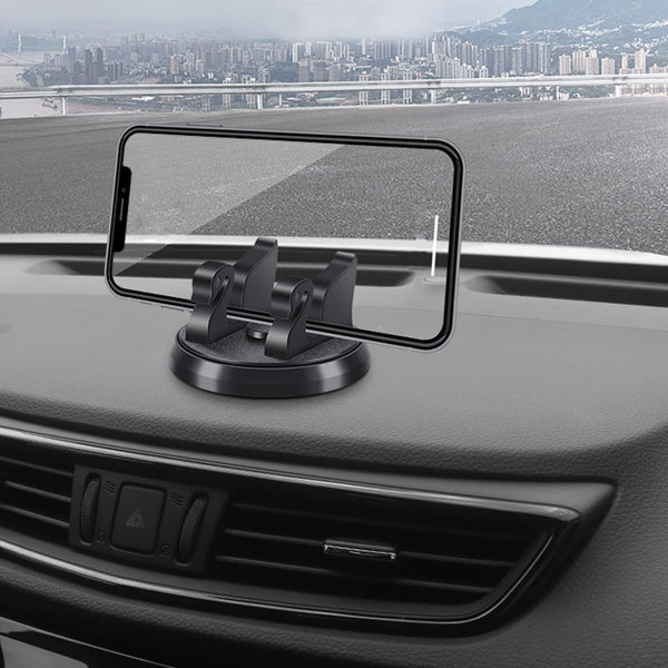 Dashboard Phone Holder for Car, Vertical Horizontal 360 Rotate, Compatible with iPhone Samsung Android Smartphones