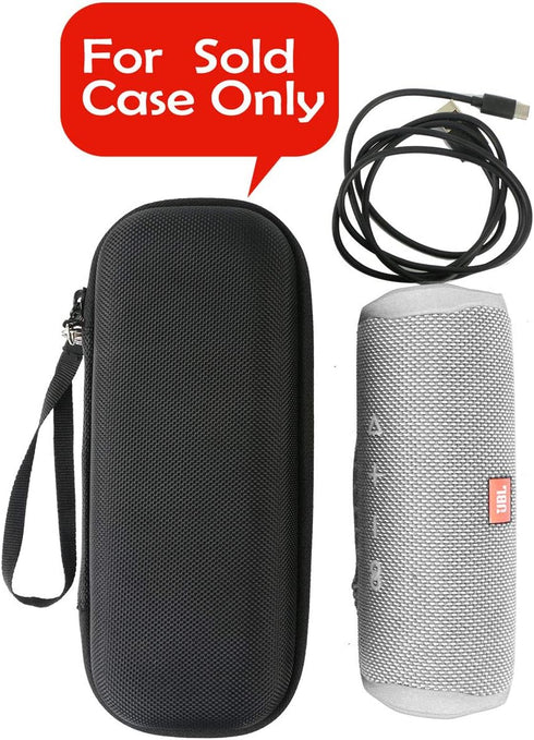 Khanka Hard Travel Case for JBL FLIP5 Flip 5 / Flip 6 Waterproof Portable Bluetooth Speaker (Black)