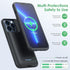 Feob Battery Case for iPhone 13/13 Pro - 7500mAh Portable Charger Case for Extended Battery Life, Black