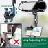 PKYAA Rearview Mirror Phone Holder for Car, 360° Rotating Mount with Adjustable Arm Length for All Smartphones