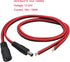 Halokny DC Power Pigtails Cable, 1 Pair 14AWG DC5.5x2.1mm 12V Male & Female Connectors for CCTV