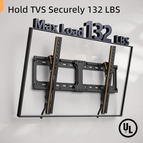 IWORKBOARD 55 65 75 85 inch 32-90 600x400mm, 24 inch Studs,132 lbs, 55+ 75+ 85+ 86 Tilting TV Wall Mount for '' TVs
