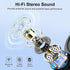 Bluetooth Wireless Headphones Earbuds 60hrs Playback Ear Buds IPX6 Waterproof Stereo Bass Over-Ear Earphones with Earhooks Microphone LED Battery Display for Sports/Workout/Gym/Running