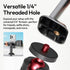 ULANZI MA54 1/4" Phone Tripod Mount Adapter with Dual Cold Shoes & QR Plate, Cell Phone Holder for Tripod with Screw