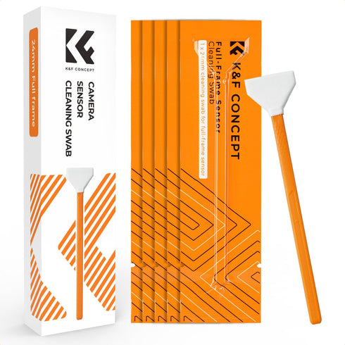 K&F CONCEPT 6 Pack Full-Frame Sensors Cleaning Swabs, DSLR SLR Digital Camera Dry CCD