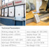 Window Intercom Speaker System, Dual-Way Intercommunication Microphone for Business/Bank/Office/Hospital, Talk Through