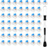 Deftomo 50 Pcs Blue Keyboard Switches, 3-Pin Clicky Tactile Mechanical Keyboard Switches, Complete