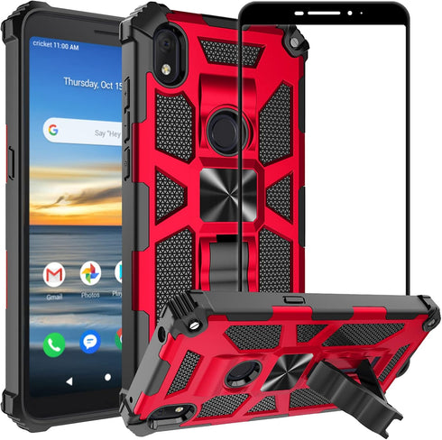 Ailiber Alcatel Axel(5004R) Phone Case - Rugged Case with Kickstand, Magnetic Mount, Compatible with Cricket Alcatel