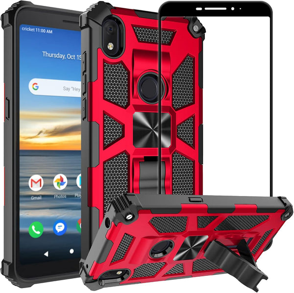 Ailiber Alcatel Axel(5004R) Phone Case - Rugged Case with Kickstand, Magnetic Mount, Compatible with Cricket Alcatel