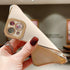 Lafunda iPhone 13 Case: Cute Luxury Golden Edge, Shockproof Soft TPU Bumper, Full Camera Protection, White for Women &