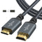 Twozoh Mini HDMI to HDMI Cable 3.3FT, High-Speed HDMI to Mini HDMI