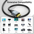 1FT 2-Pack,1Feet 2.0 4K 12 inch 3D, 2.2 PS4/PS5, Short HDMI Cable HDMI Cable Short High Speed HDMI Shielded Cord