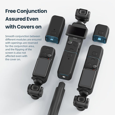 Gimbal Silicone Protective Case Cover - All-Round Protection for DJI Osmo Pocket 3 Handheld Camera Lens Screen