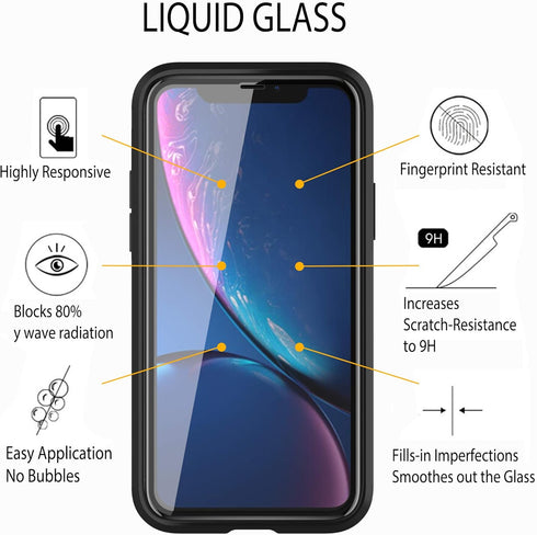 Liquid Glass Screen Protector with $350 Protection for All Smartphones, Tablets, and Watches - Universal Fit