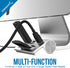 SABRENT 3 3.0 1 (12" Premium Port Aluminum USB Hub with Multi in Card Reader Cable) for iMac, All MacBooks, Mac mini