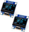 Meshnology 2 Pcs 0.96 Inch OLED Display Module 128x64 Pixel IIC I2C OLED