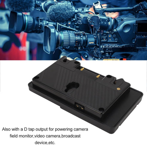 V Mount Plate, Gold Mount Battery with D Tap Output, Adapter for Gold Mount Battery to V Mount Battery