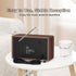 LEOTEC AM FM Radio, Retro Wood Table Radio, Portable Bluetooth Speaker with AUX and Headphone Jack, Brown