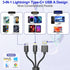 SHOWAIST 8 1 3 2.0 Memory Stick Pro Duo Reader Adapter, in SD/MS/TF/CF/XD Card Reader with USB Ports, L-ightning+USB
