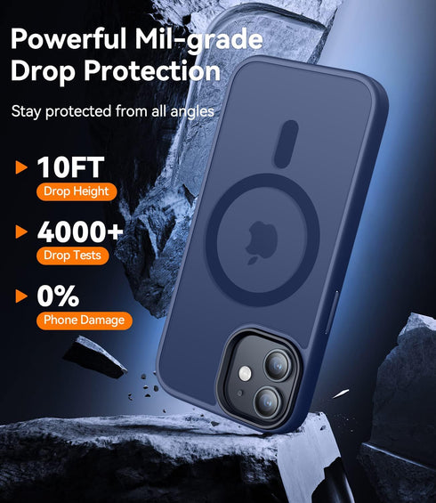 CANSHN iPhone 11 Case, Magnetic Designed, Compatible with Magsafe, Translucent Matte Slim Thin Shockproof Protective