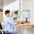 MOUNT PRO Single Monitor Stand, Fits Max 32 inch Computer Screen, Free-Standing, Height Adjustable, VESA 100x100