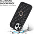 iPhone 13 Pro Max Wallet Case with Card Holder, 360° Rotation Ring Kickstand, Leather Protective Case, Black