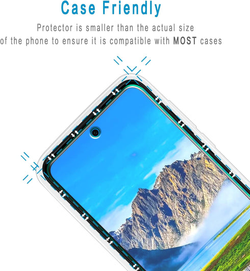 HPTech Tempered Glass Screen Protector for Motorola Moto G Power 2022 (2 Pack) - 9H Hardness, Anti-Scratch,