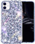Bonitec 3D Glitter Sparkle Bling Case for iPhone 11, Luxury Shiny Crystal Rhinestone Diamond Bumper Cover