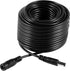 Vanxse 12v 2.1x5.5mm (20Meters-65FT) Dc CCTV Power Extension Cable for CCTV Security Camera WiFi IP Surveillance Camera